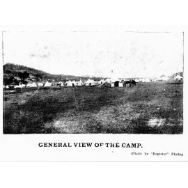 General view of the Townsville encampment, 24 June, 1901
