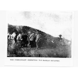 The Commandant inspecting the Mackay infantry, Townsville encampment, 24 June, 1901