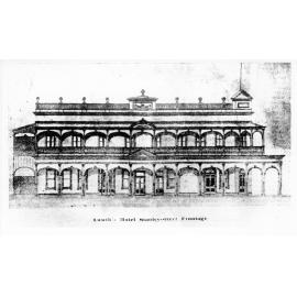Lowth's Hotel, Stanley Street frontage, 1897