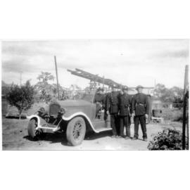 Oonoonba Auxiliary Fire Brigade with the Brigade's fire engine, Townsville, 1942