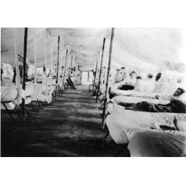 Interior of ward 3, Australian 2/14th A.G.H. (Australian General Hospital), Pallarenda Beach, Townsville, 23rd August 1943