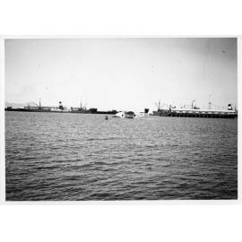 QANTAS flying boat VH-ABF moored in Townsville harbour