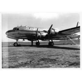 A Trans Australia Airways (TAA) plane at Garbutt airport, Townsville, circa 1950
