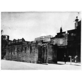 Demolition of an air raid shelter, Flinders Street, ca.1945 