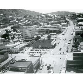 Townsville City Council administration building during construction, 1975