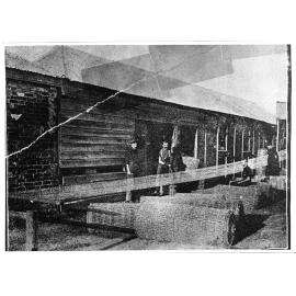 K-woven wire fencing produced by Foster Brothers, Davidson Street, South Townsville, 1913