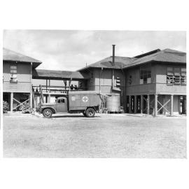 Neames Hospital, Garbutt RAAF Base, Townsville, where the majority of patients from the Islands are staged prior to movement south. 26th November 1945