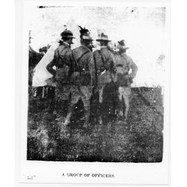 A group of officers at the Townsville encampment, 24 June 1901