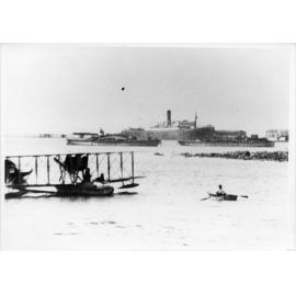 Savoia or Macchi Castoedi flying boat in Ross Creek, Townsville, 24/08/1925
