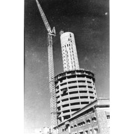 Hotel Townsville under construction, Flinders Street, Townsville City, 1975