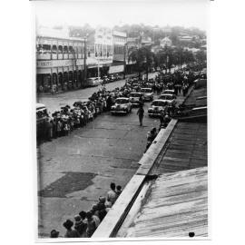 ANZAC Day parade, Flinders Street, Townsville City, Townsville, 25 April 1954