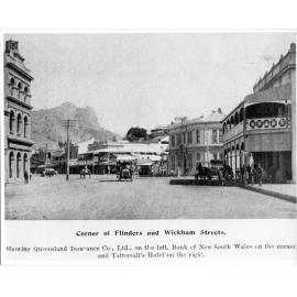 Johnson collection : Corner of Flinders and Wickham Streets, Townsville