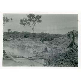 Cyclone damage, Aplin's weir, Townsville, 1940 or 1941