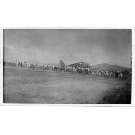 Landing of the first plane on the new aerodrome, Garbutt, Townsville, 1 February 1939