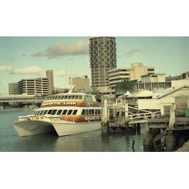 Magnetic Link island ferry at the Flinders Street East ferry terminal, Ross Creek, Townsville, 1991