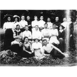 The Hinterland Football Club, teachers physical training school, Magnetic Island, September 1912. 