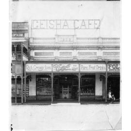 Geisha Cafe, Flinders Street, Townsville, 1915. 