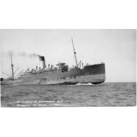 S.S. Bombala at Salamander Reef, near Townsville, 9th December, 1919 