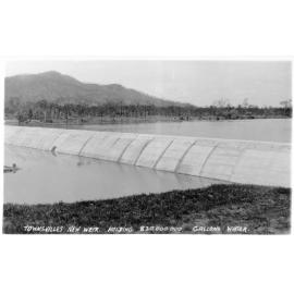 Townsville's new weir, holding 830,000,000 gallons of water. 