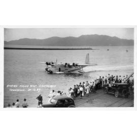 The Empire Flying Boat, Centaurus, in Townsville harbour, 1937 