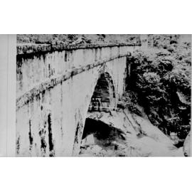 Mount Spec, side view of Crystal Creek bridge, ca 1930 