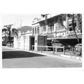 Air raid shelter in front of the Roxy Theatre, Flinders Street, Townsville, 1943