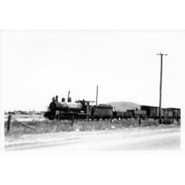 Train on Flinders Street West, Townsville, 1943 
