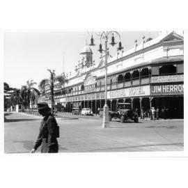 Central Hotel and City Buildings, Flinders Street, Townsville, 1943
