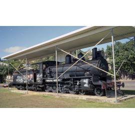 The steam engine in Sister Kenny Park, the Strand, Townsville, 1991
