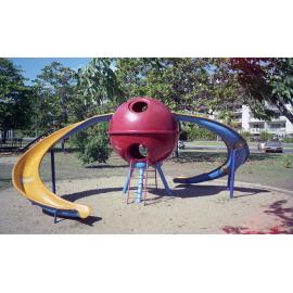 Slippery slides, the Strand, Townsville, 1991
