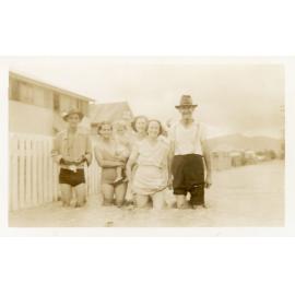 Townsville residents standing in floodwater during the 1946 Townsville flood
