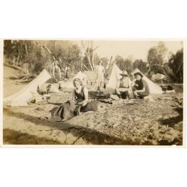Our camp site at the Burdekin Downs Girl Guide Camp, 1948