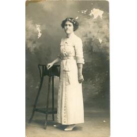 Gertrude Woods (nee Robins) studio portrait