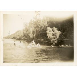 The girls swimming at Burdekin Downs, Guide Camp, 1948