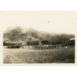 Marching band in procession