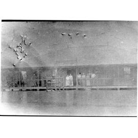 The Aitkenvale Arms Hotel during the flood of 1917 