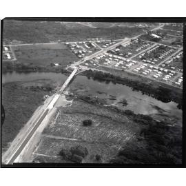 Nathan Street Bridge, Ross River, 31st May, 1969. Aerial view