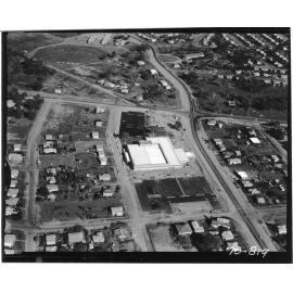 Woolworths Nathan Plaza, Aitkenvale, Townsville. 1970. Aerial view