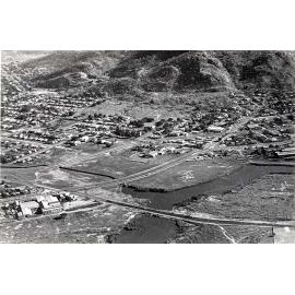 Aerial view of Sturt Street, Charters Towers Road and Woolcock Street, Townsville, 1974