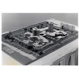 Seaview Gardens, model of a proposed development between the Townsville General Hospital and the Seaview Hotel, North Ward, Townsville, 1990