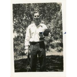 Family photograph from the Quelch Forno collection : Mr Fulcher at Thornborough
