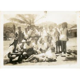 Family photograph from the Quelch Forno collection : Group of people posing for a photograph
