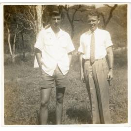 Family photograph from the Quelch Forno collection : Two men posing for a photograph