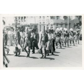 Procession in Denham Street, Townsville, March 1954