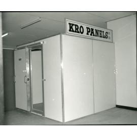 Demonstration of 'Kro' insulated panels developed by Townsville builder, Col Krough, 1969