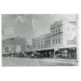 Horsedrawn carts on Flinders Street east, Townsville