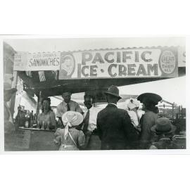 The Pacific Ice Cream kiosk at the Townsville Show, [1946 or 1947]