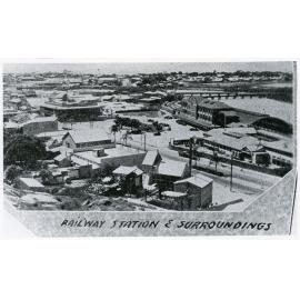 The Railway Station and surroundings, Flinders Street Townsville, 1944