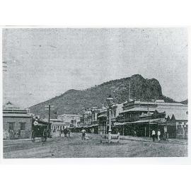 Flinders Street east, looking west from intersection of Wickham Street, Townsville, circa 1895