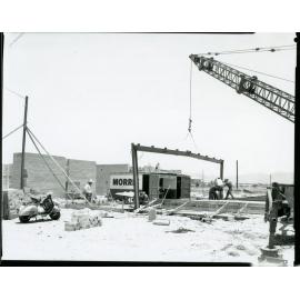 New ambulance station under construction, Hugh Street, Currajong, Townsville, 24 January 1967
